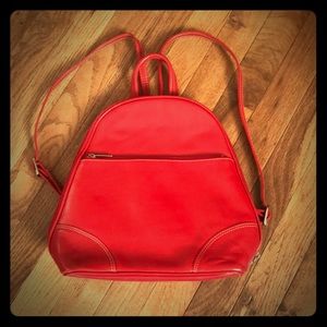 Nino Bossi Red leather back bag
